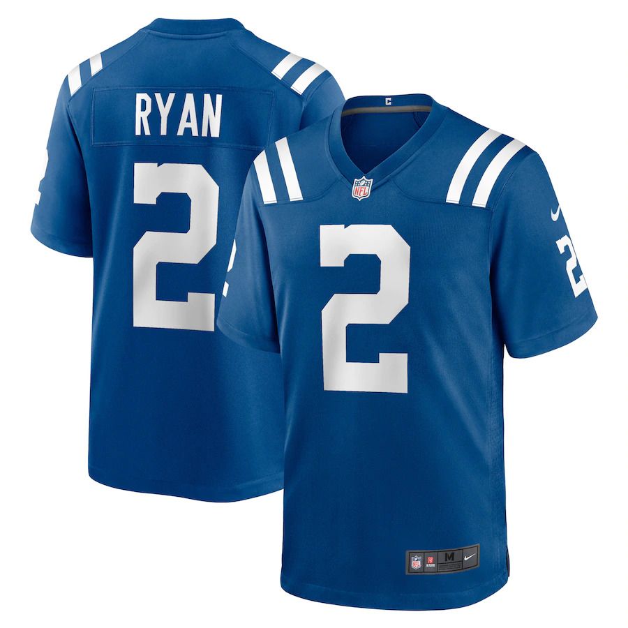 Men Indianapolis Colts #2 Matt Ryan Nike Royal Game NFL Jersey